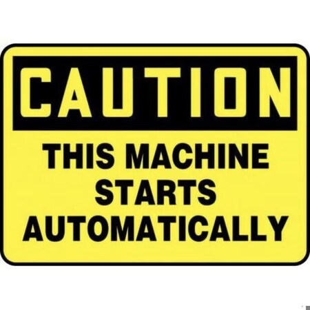 Accuform OSHA CAUTION SAFETY SIGN  THIS MEQM679VP MEQM679VP